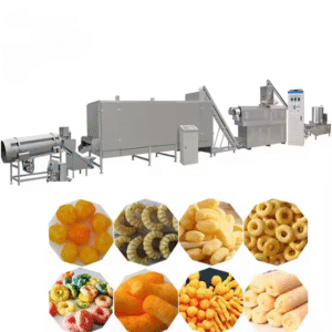 Snack Food Extruder, Corn Fluffing Manufacturing Machine, Corn Snack Cheese Ball Fluffing Machine, Corn Flake Production Line
