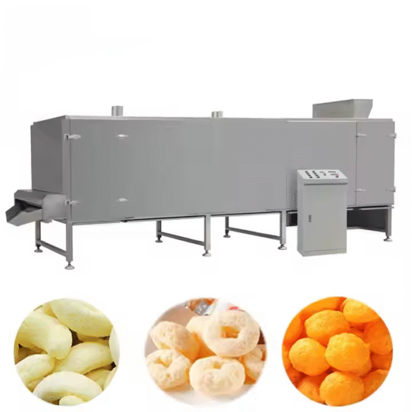 Snack Food Extruder, Corn Fluffing Manufacturing Machine, Corn Snack Cheese Ball Fluffing Machine, Corn Flake Production Line - Image 4